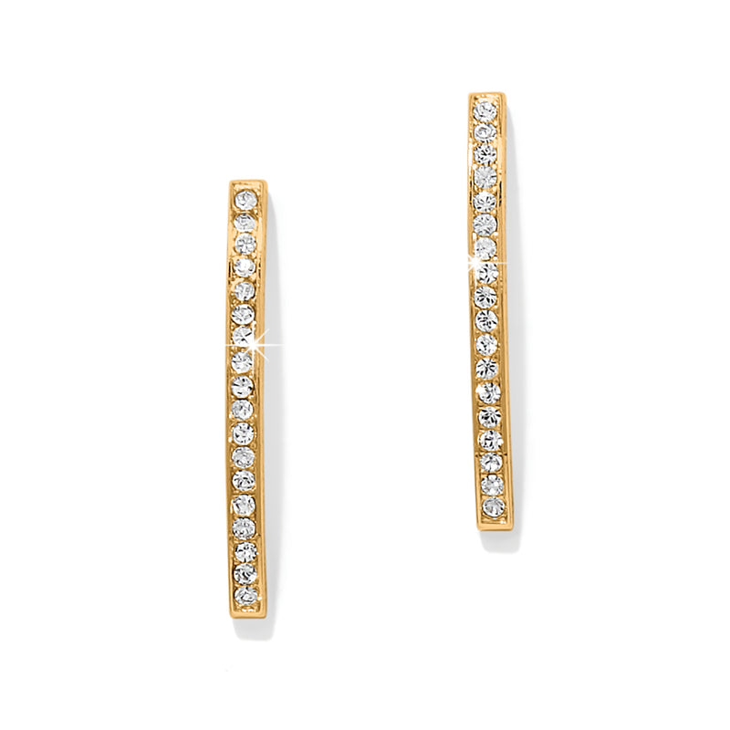 Merdian Geo Gold Bar post-earring
