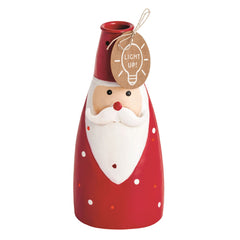 Small santa taper candle holder
