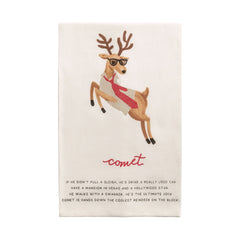 Santas reindeer kitchen towels