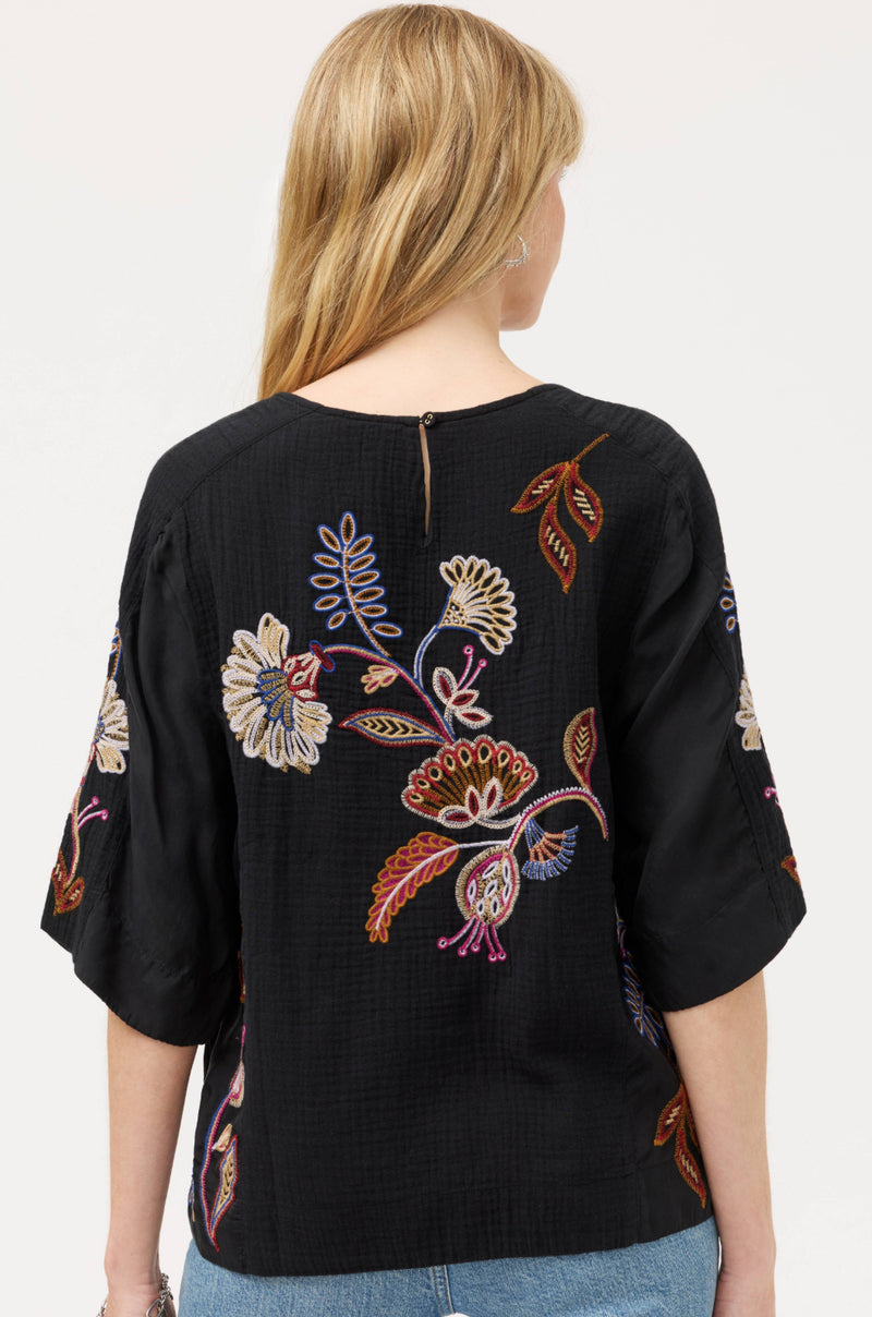 Gineva- mixed media blouse