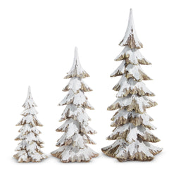 Snowy pine trees ( set of 3 )