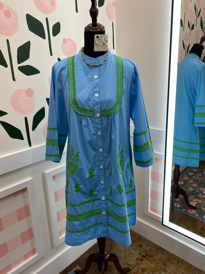 Medallion Embroidered Dress