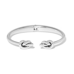 Interlock single knot hinged bangle