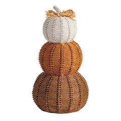 Triple Woven Resin Pumpkins