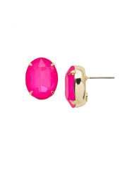 Leslie Stud Earrings -Pink