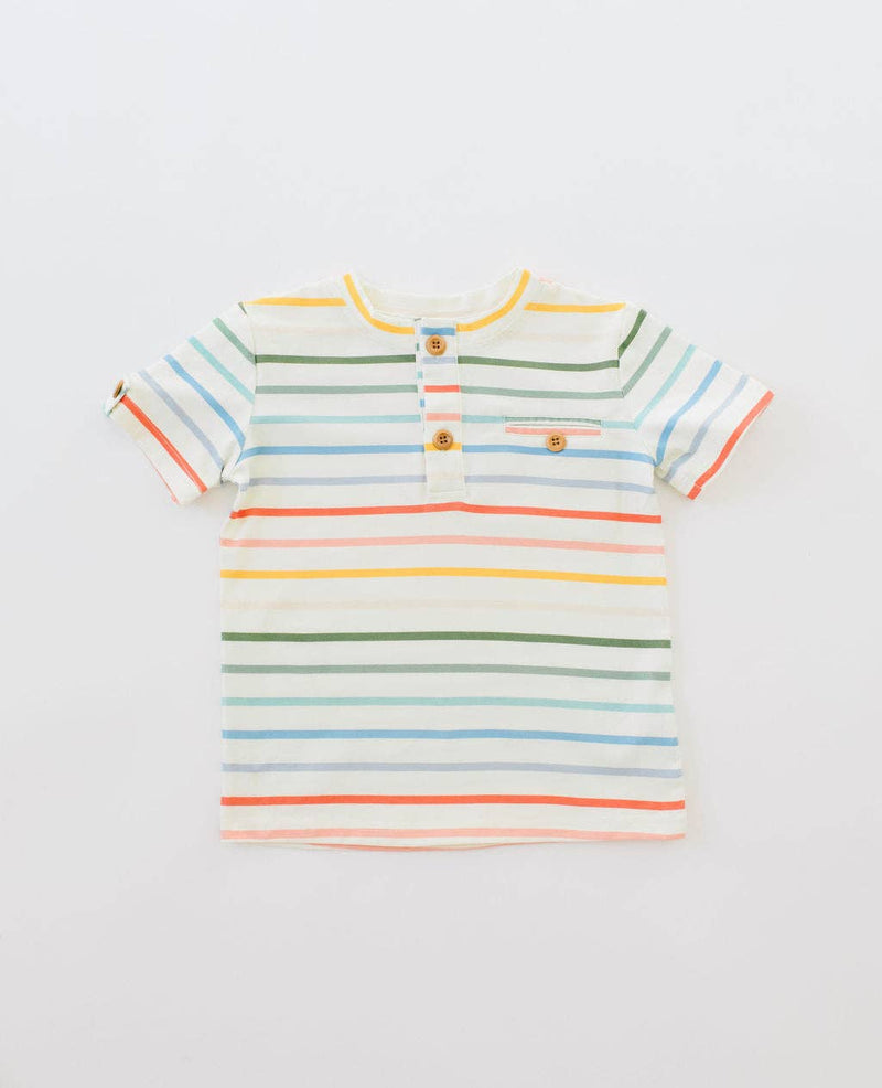 Alex Tee in Primary Stripe