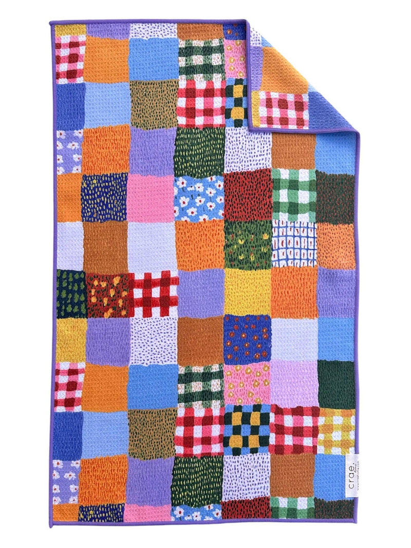 Patchwork Quilt: Double-Sided Hand Towel: Multi / Hand Towel (17 in x 27 in)