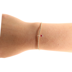Birthstone Charm Bracelets: Petite 6.25 inch