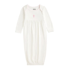 Crochet cross newborn gown
