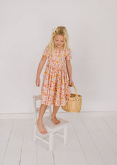 Classic Twirl in Boho Floral | Girls fall Dress