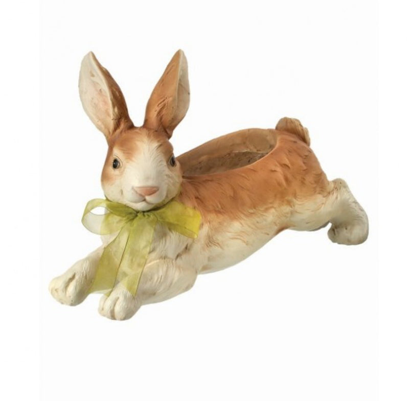 Leaping bunny planter