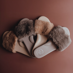 ZIELA - MINK Faux Fur Slide : Mink