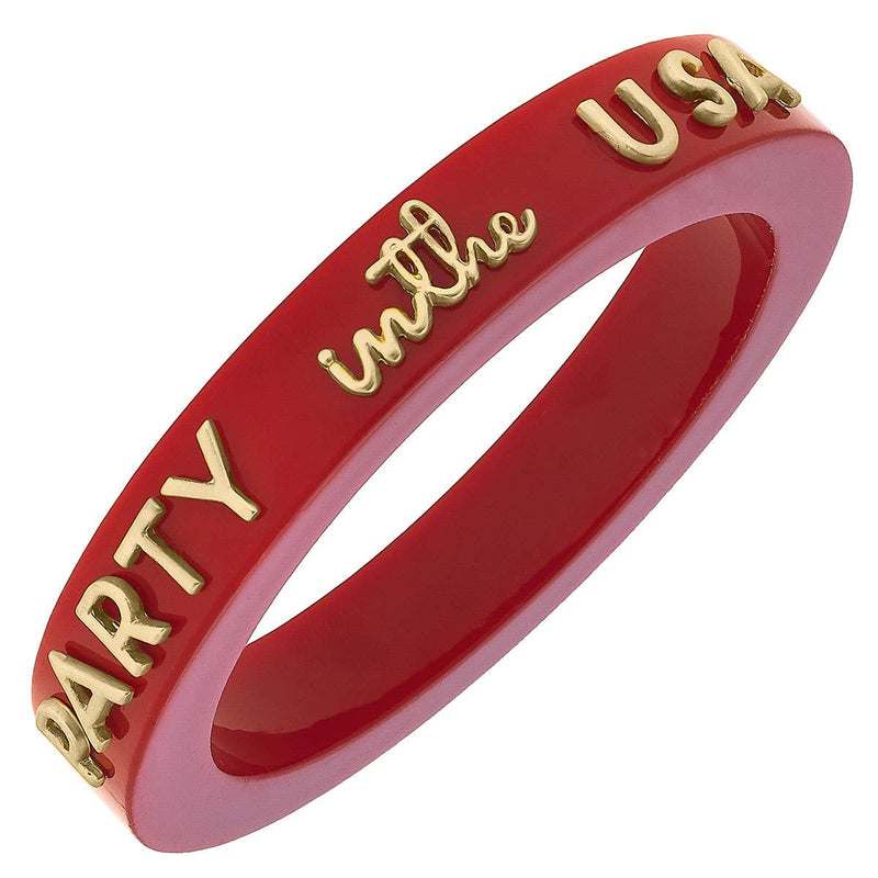 Party in the USA Resin Bangle