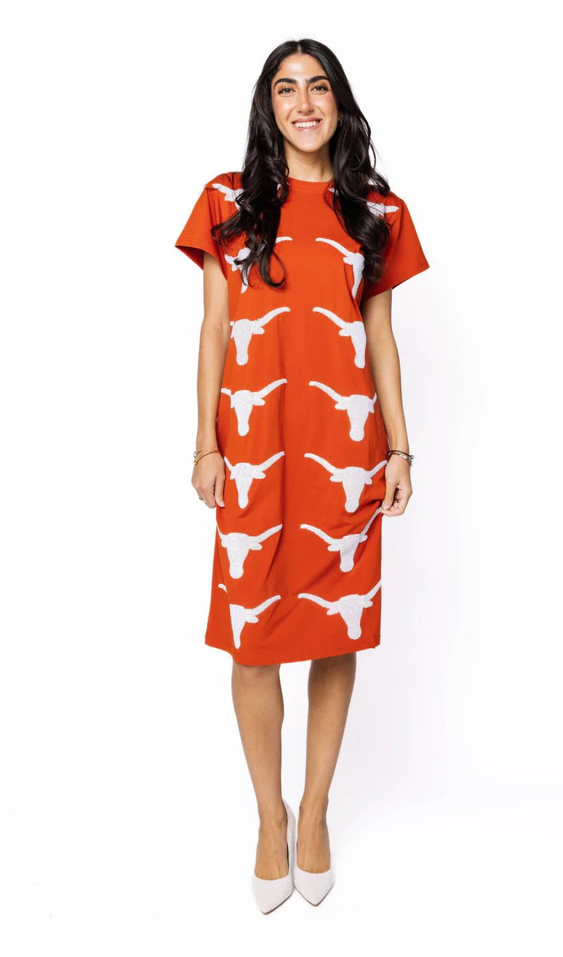 QOS Longhorn midi dress