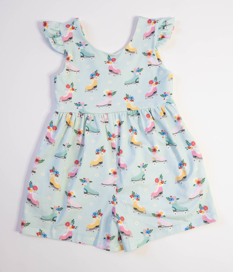 Macie Romper in Roller Girl