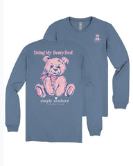 Doing my beary best LS tee
