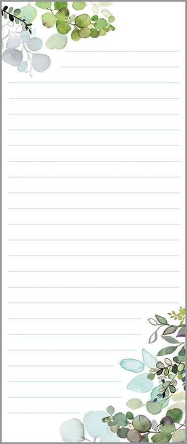 List Pad - Botanical Leaves