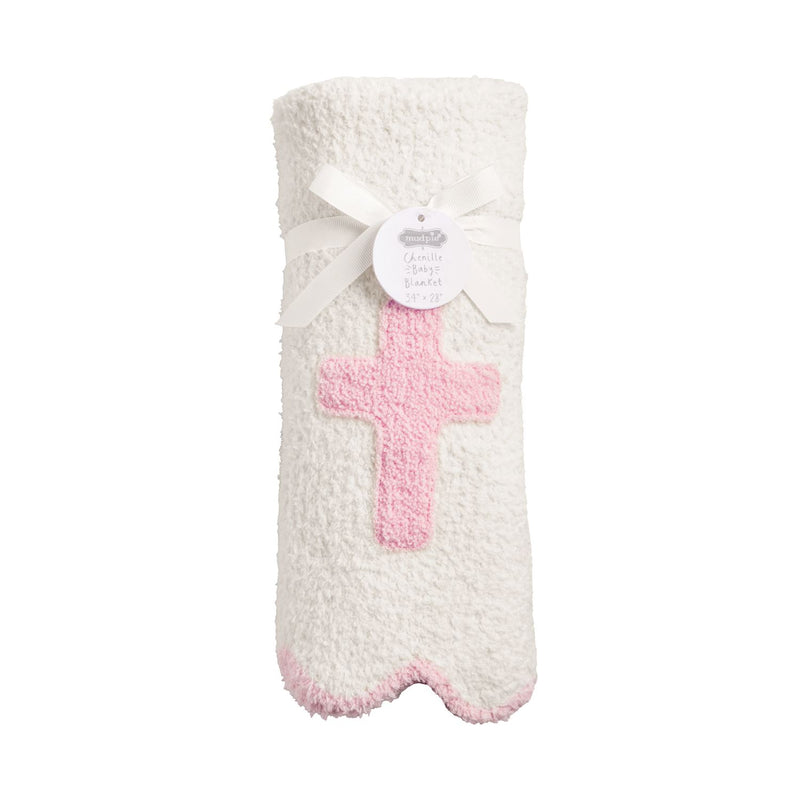 Cross chenille blanket