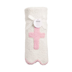 Cross chenille blanket