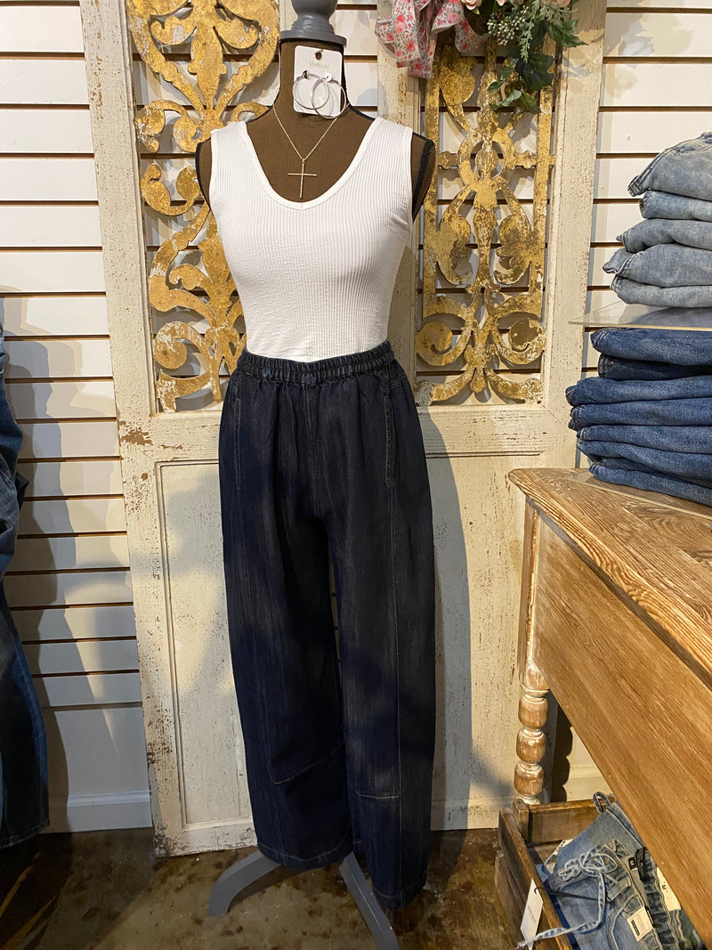 Pull on Barrel Pants