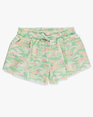 Girls Sage Blossom Camo Active Tank and short set