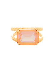 Emerald Cocktail Ring - Orange