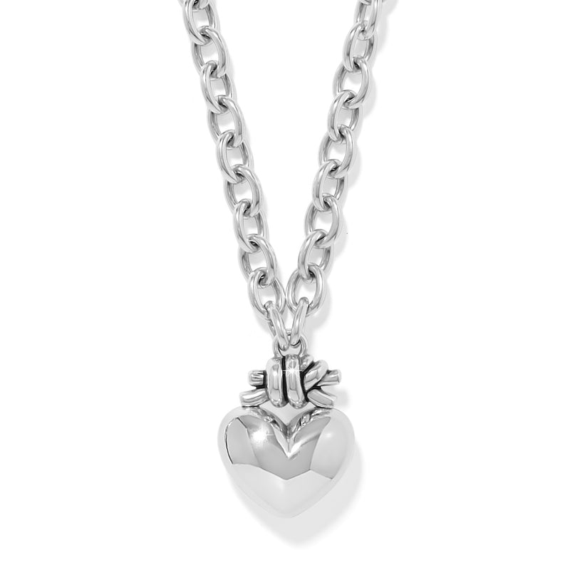Interlock love knot large heart