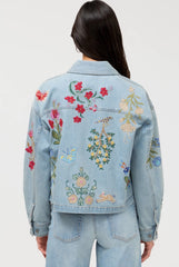 Beatrix cropped denim jacket