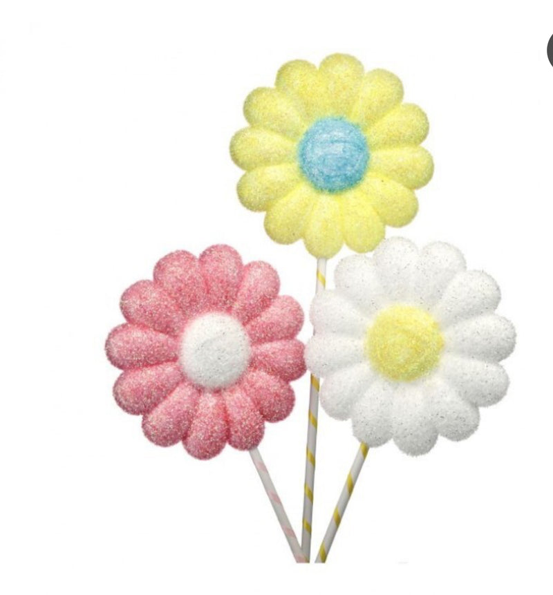 36” styrofoam glittered daisy stem