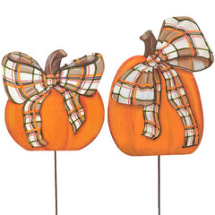 Modern plaid pumpkin