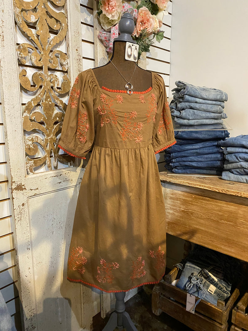 Bernice copper dress