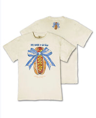 Red white and hotdog tee