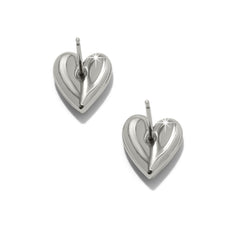 Cascade Heart Post earring