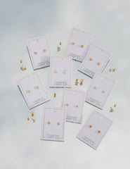 Screwback Stud Earrings - Lennon Star Gold