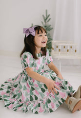 Aura Poplin Dress in Christmas Tree