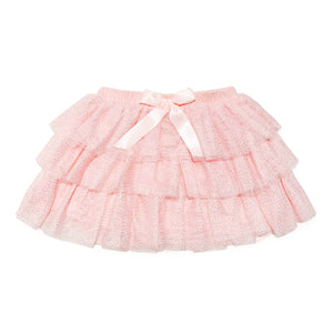 Ballet Bow Tiered Tutu - Kids Dress Up Skirt - Coquette: 1-2Y