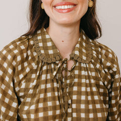 Painted Gingham Willa Top