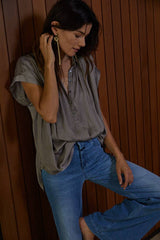 LIZA BUTTON DOWN TOP