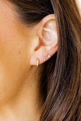 Screwback Stud Earrings - Clara Cross