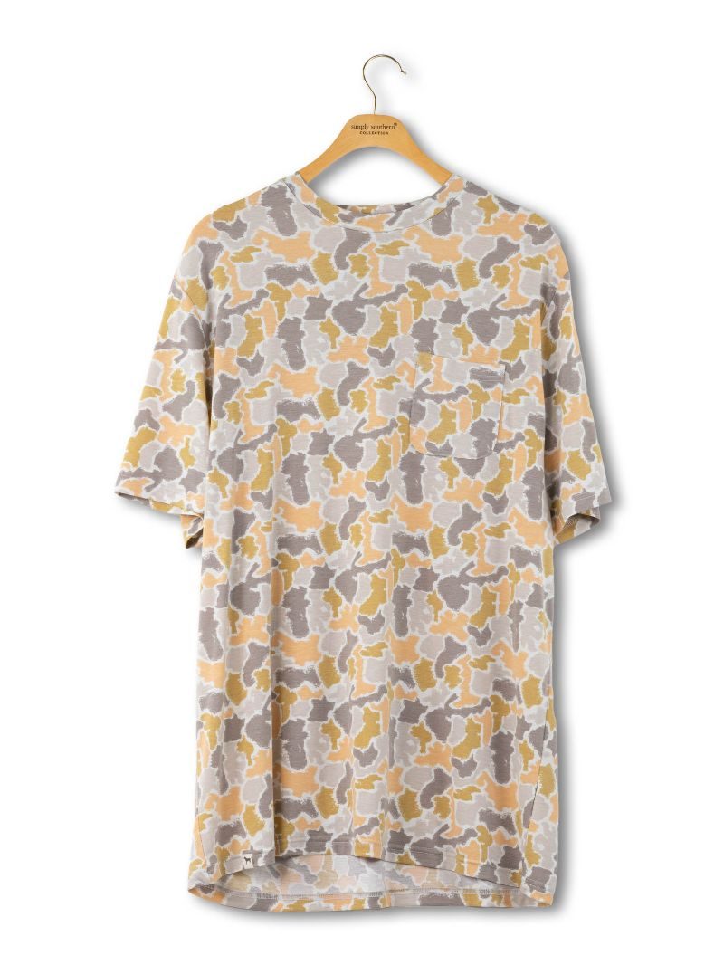 Mens grey camo tee