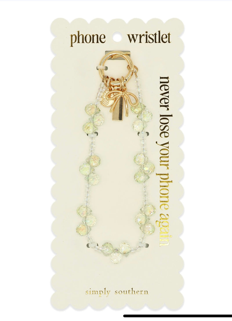 Phone Wristlet- bead trio