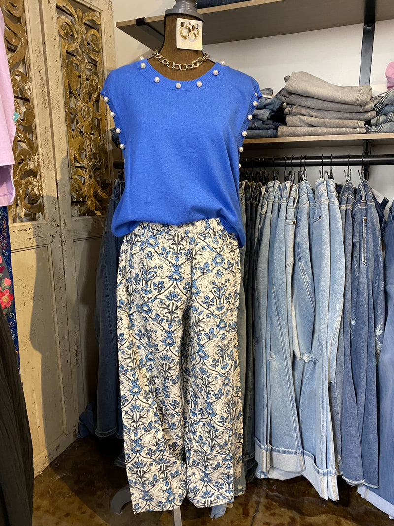 Toile Barrel Pant