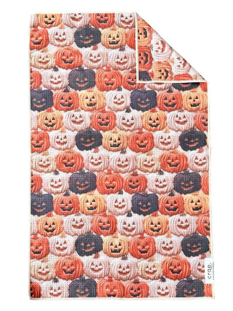 Pumpkin Palooza: Double-Sided Hand Towel: Cream / 17x27 in / Hand Towel