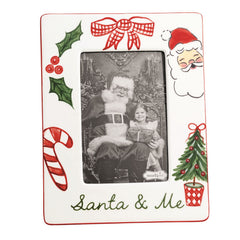 Painted Santa and Me frame