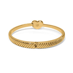 Celestial heart gold bangle