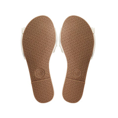 RAFIE - GOLD Bow Slide Sandal: GOLD