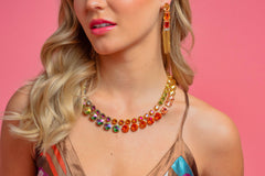 Gweneth Necklace in Watermelon