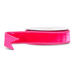 1.5”x10 yards fuchsia pink velvet ribbon