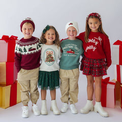 Sequin Christmas Tree Patch Sweatshirt