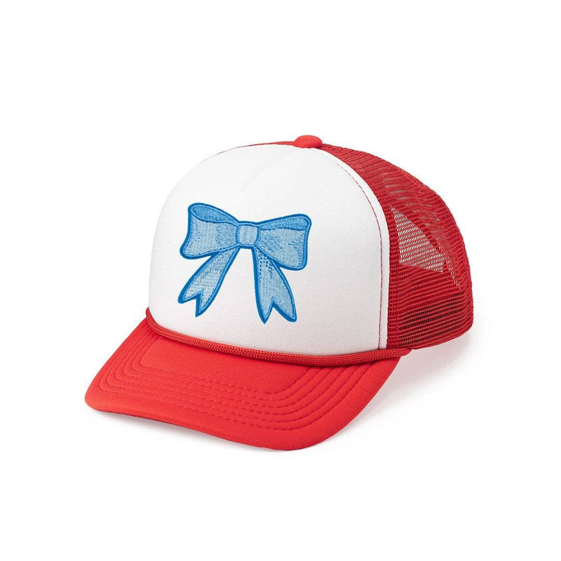 Patriotic Bow Patch Trucker Hat - 4th of July - Kids